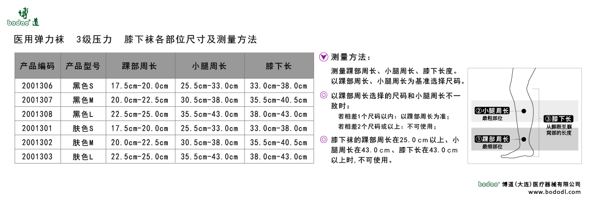 產(chǎn)品尺碼表